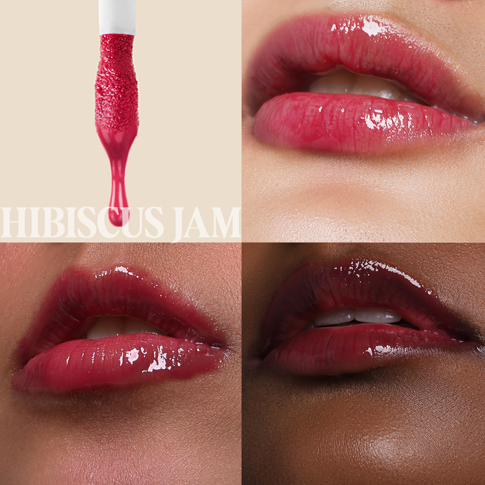 Pink Shade Lip Oil on Different Skin Tones
